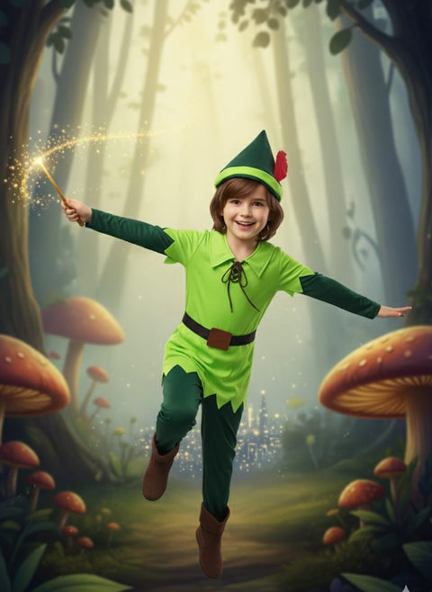 Kids Peter Pan Costume – Classic Fairy Tale Fancy Dress Outfit