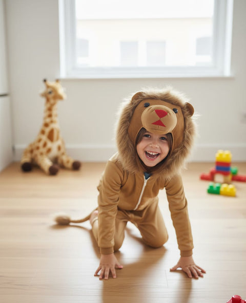 Kids Lion Costume – King of Jungle Animal Fancy Dress Outfit