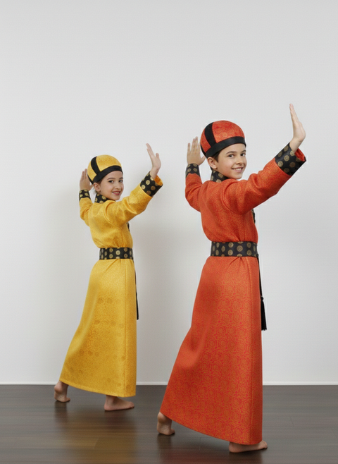 Chinese Boy & girl Costume for Kids – Traditional Chinese Fancy Dress for School Events & Cultural Day in Pakistan | ZAT Costume