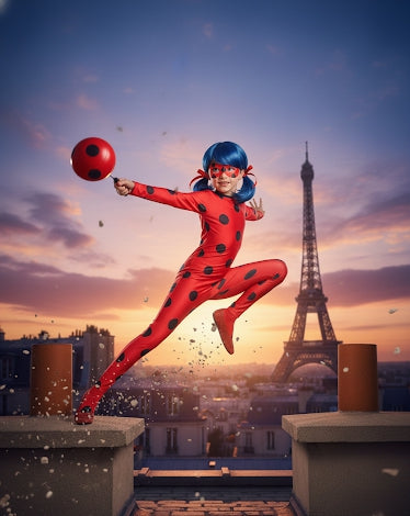 Kids Miraculous Ladybug Costume – Superhero Fancy Dress Outfit